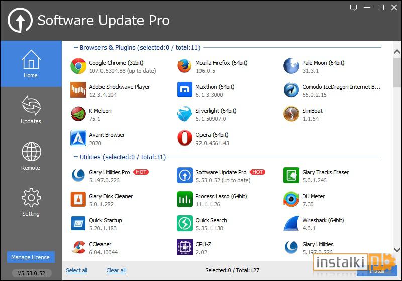 Glarysoft Software Update Pro